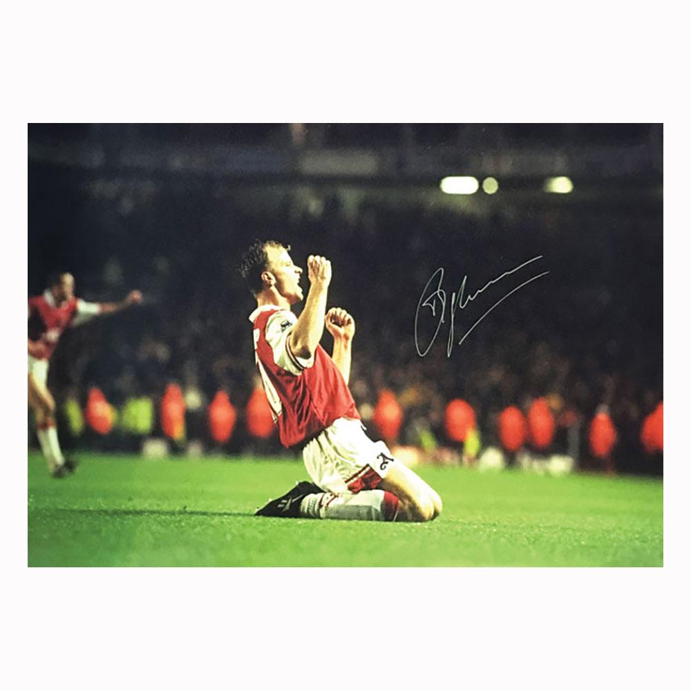 Champion Dennis Bergkamp signed Arsenal 20x 30 photo