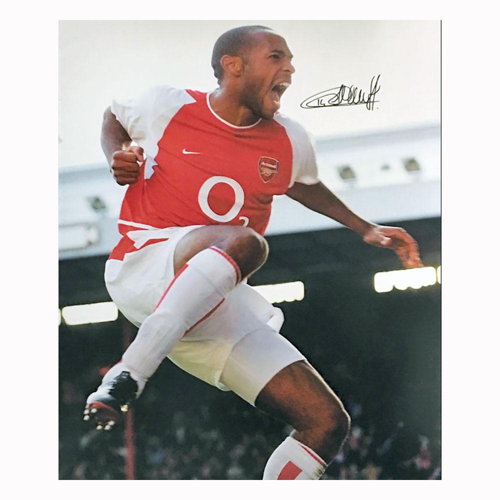 Champion Thierry Henry signed Arsenal photo (2)