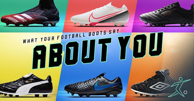 selection of different football boots
