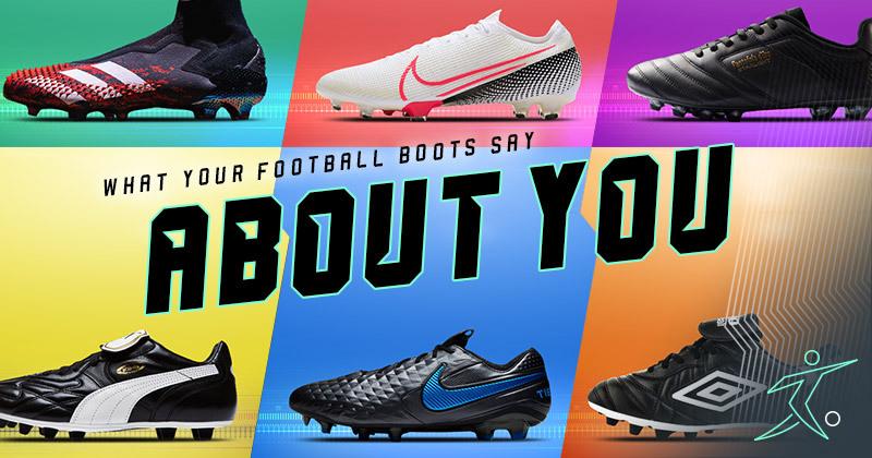 selection of different football boots