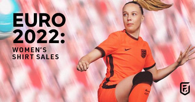 EURO 2022 stats on womens shirt sales