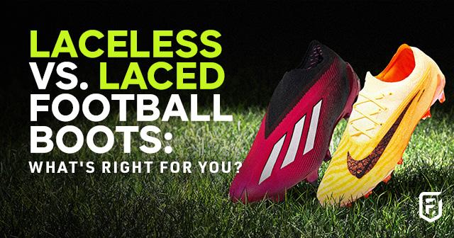 laceless versus laced football boots
