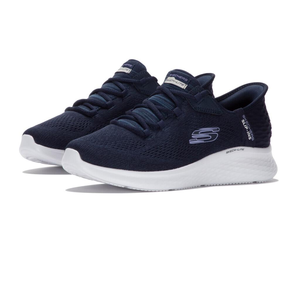 Skechers Women's Slip-ins: Skech-Lite Pro - Natural Sneaker in Navy Blue/Lavender