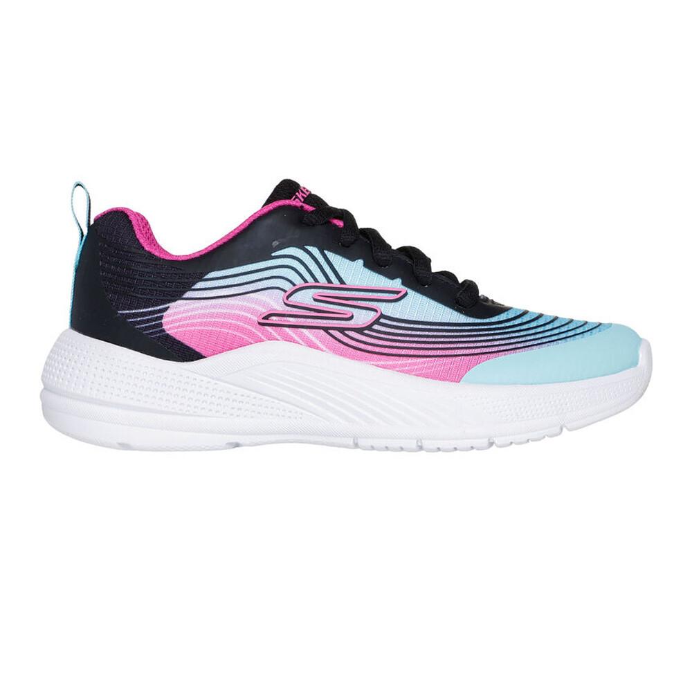 Skechers Microspec Max Advance Trainers, Aqua/Purple
