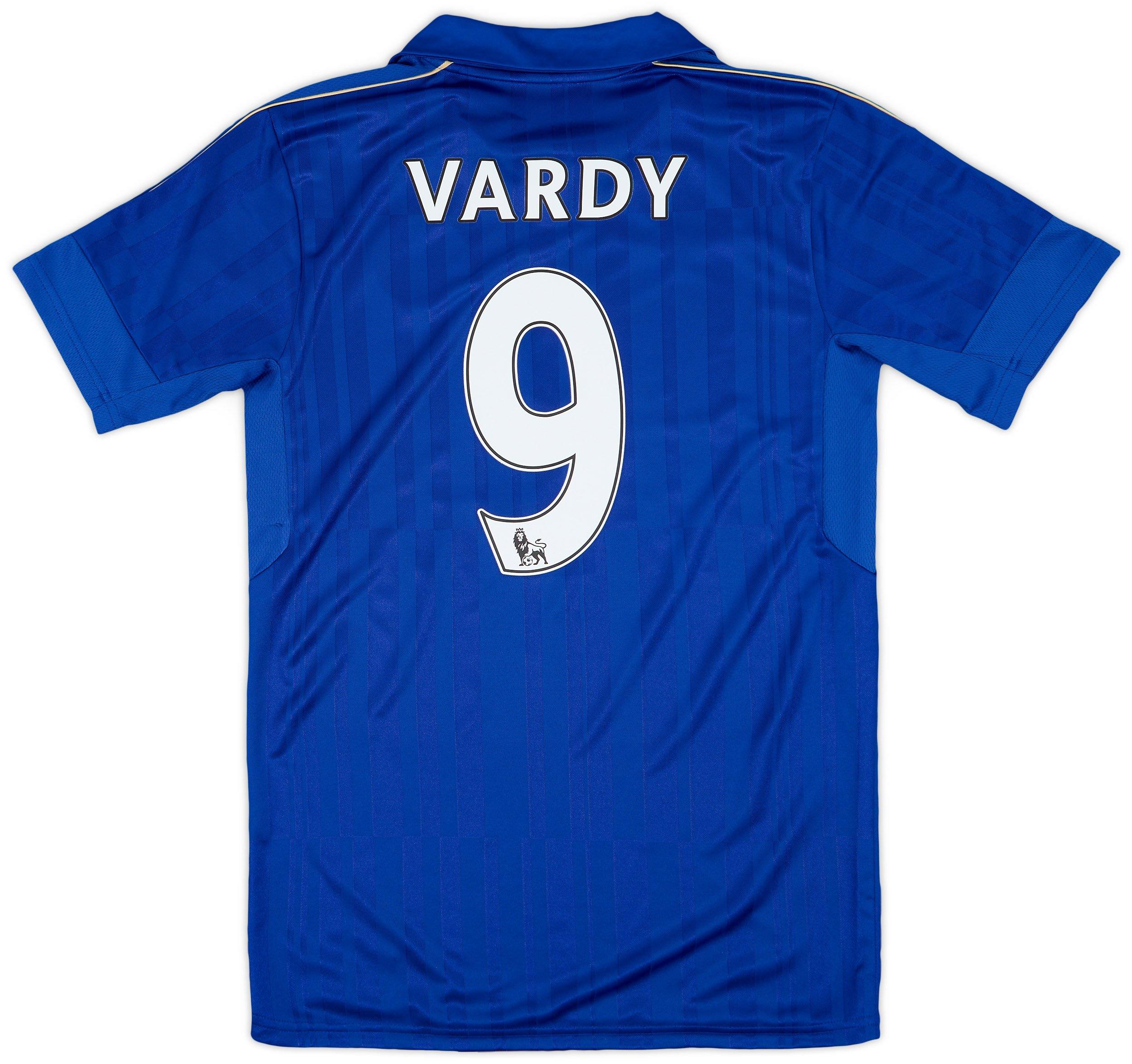 2016-17 Leicester Home Shirt Vardy #9 - 8/10 - (S)