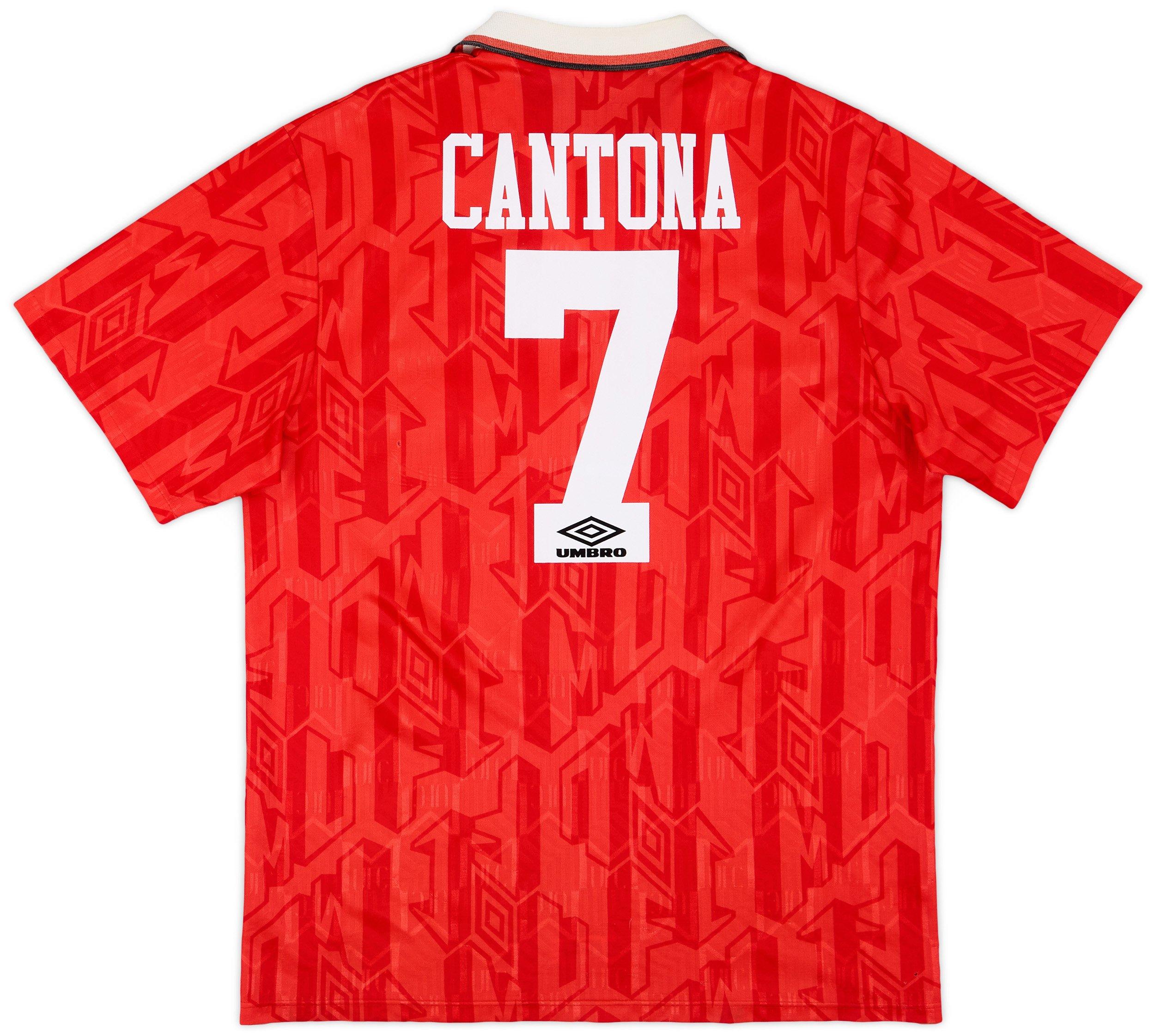 1992-94 Manchester United Home Shirt Cantona #7 - 5/10 - (XL)