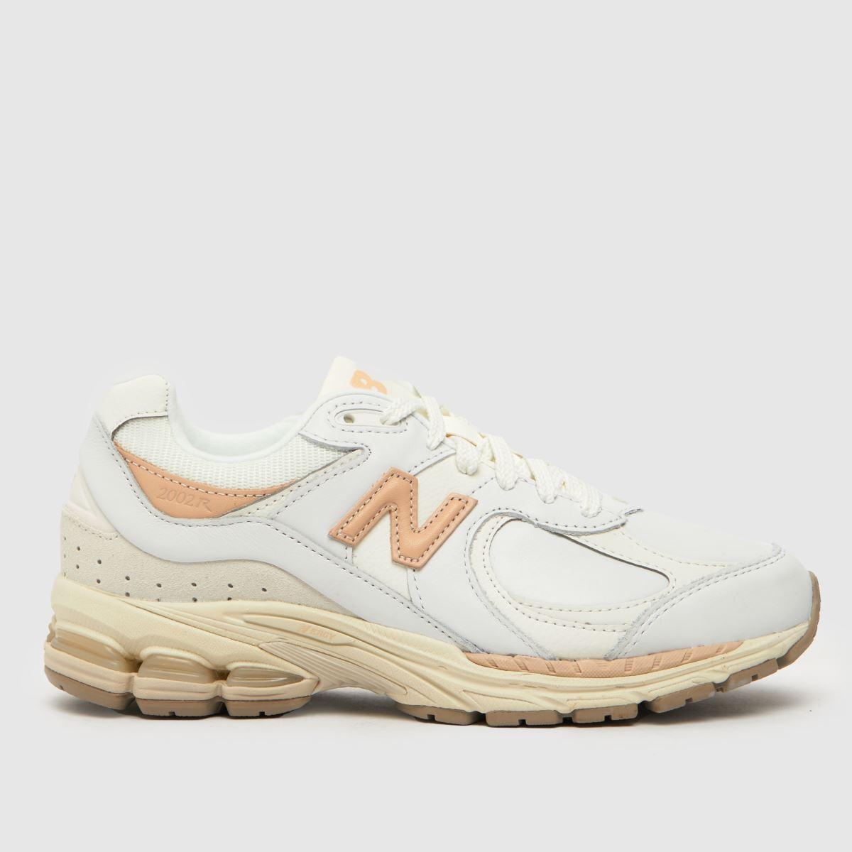 New Balance 2002r trainers in white & beige