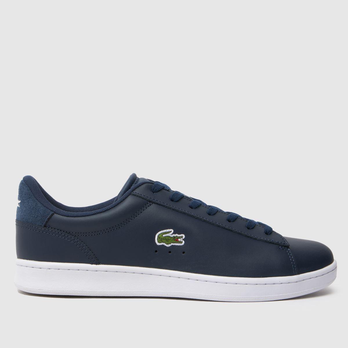 Lacoste Men's Carnaby Set Leather Sneakers - Navy & White