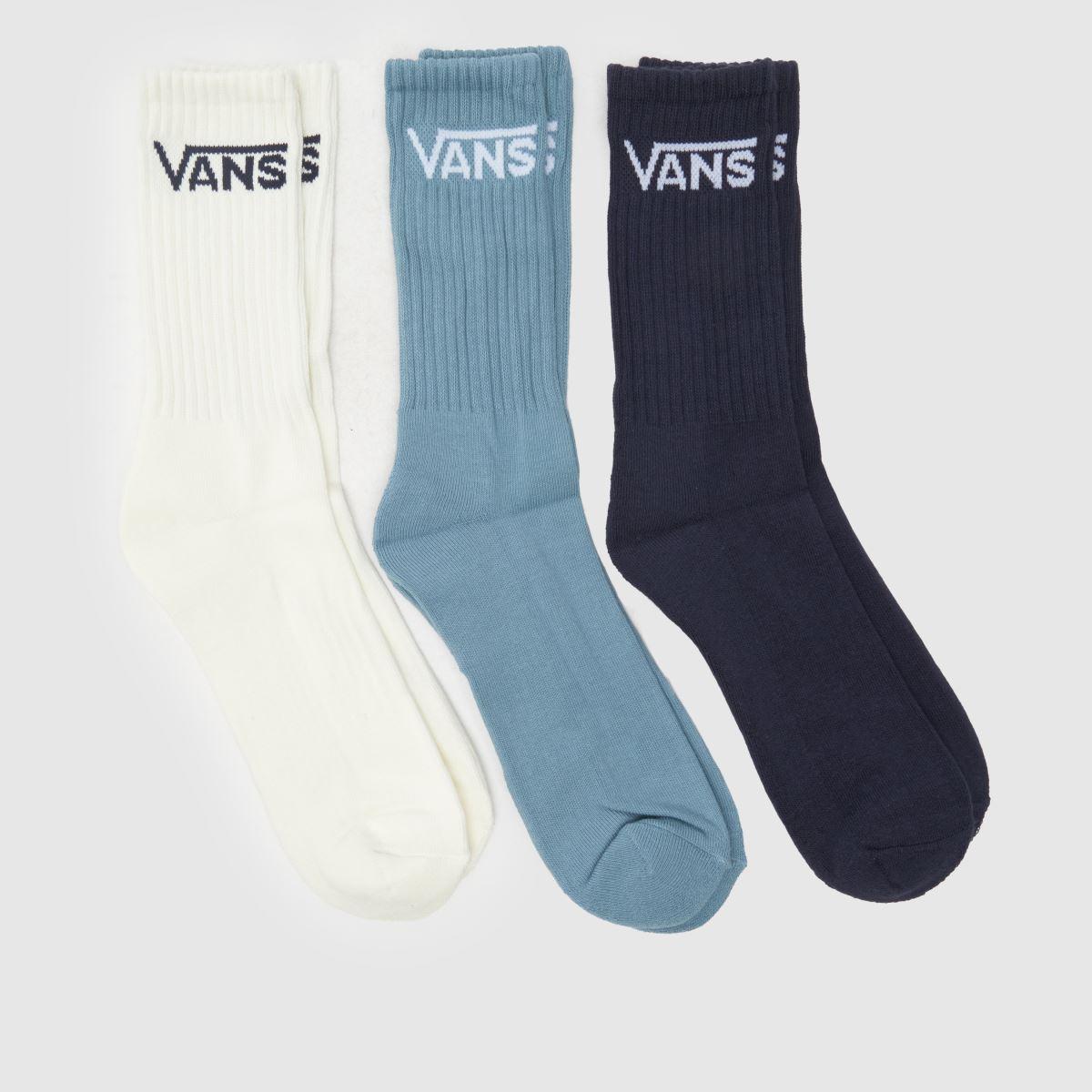 Vans - Classic Crew Socks (3 Pairs), Man, Blue