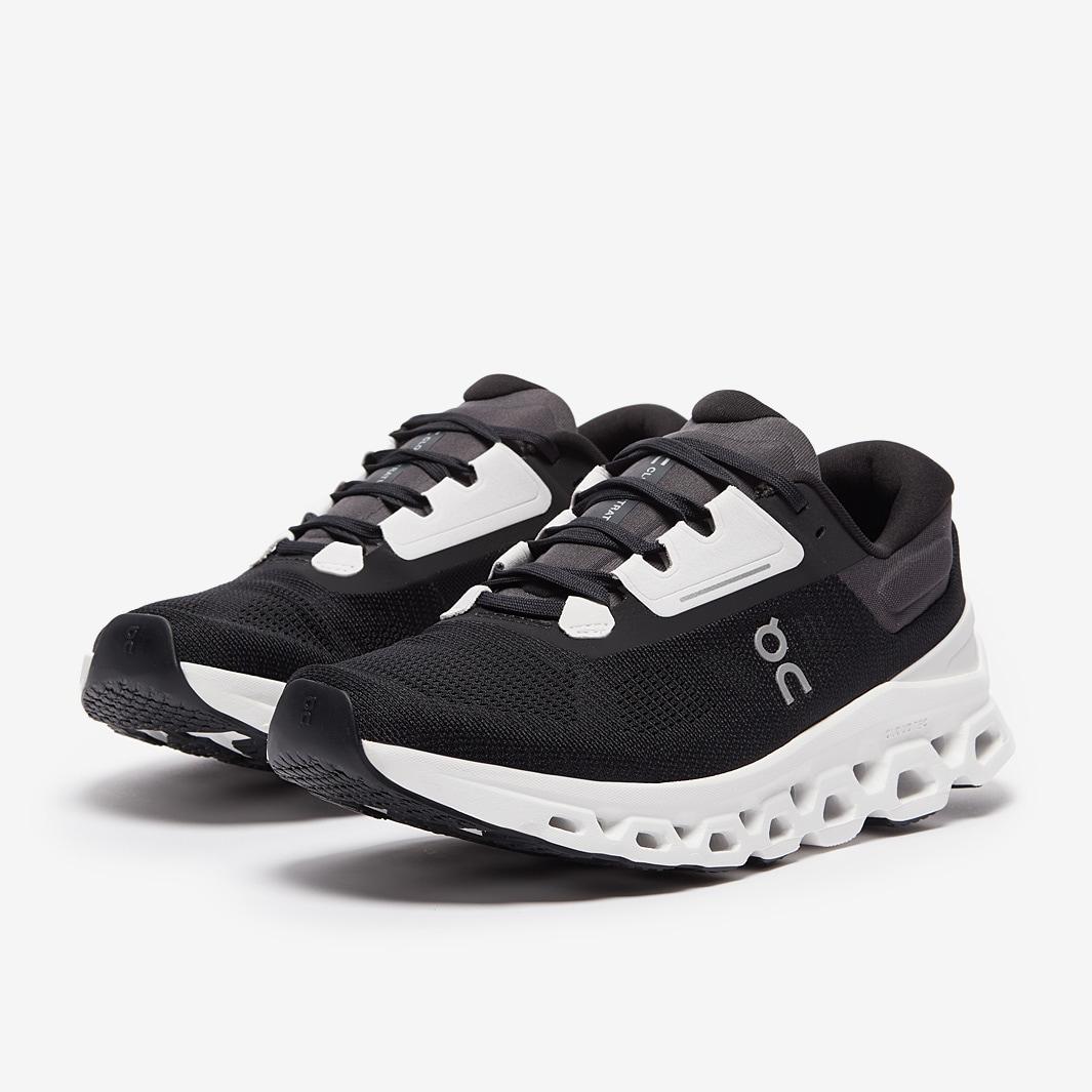 ON Running Women's Cloudstratus 3 Road Running Shoes - Black/Frost -  Size: UK 8