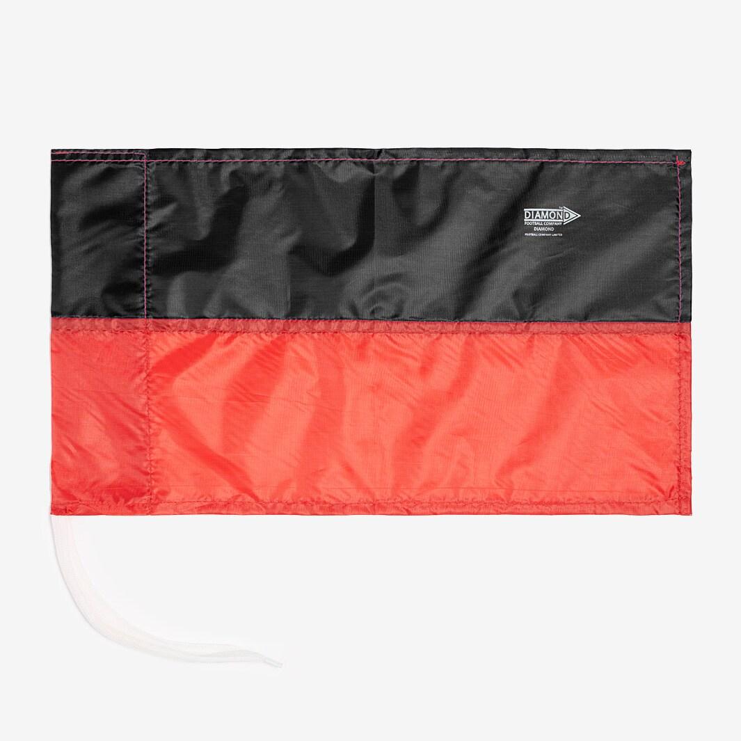 Diamond Corner Flag Red Black