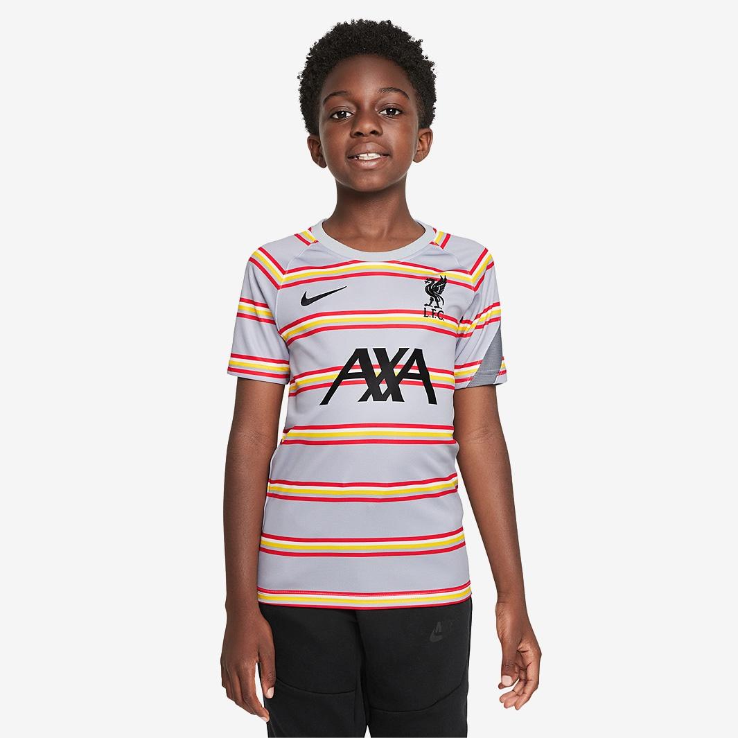 Nike Liverpool Kids SS Pre-Match Away Shirt 2021/22