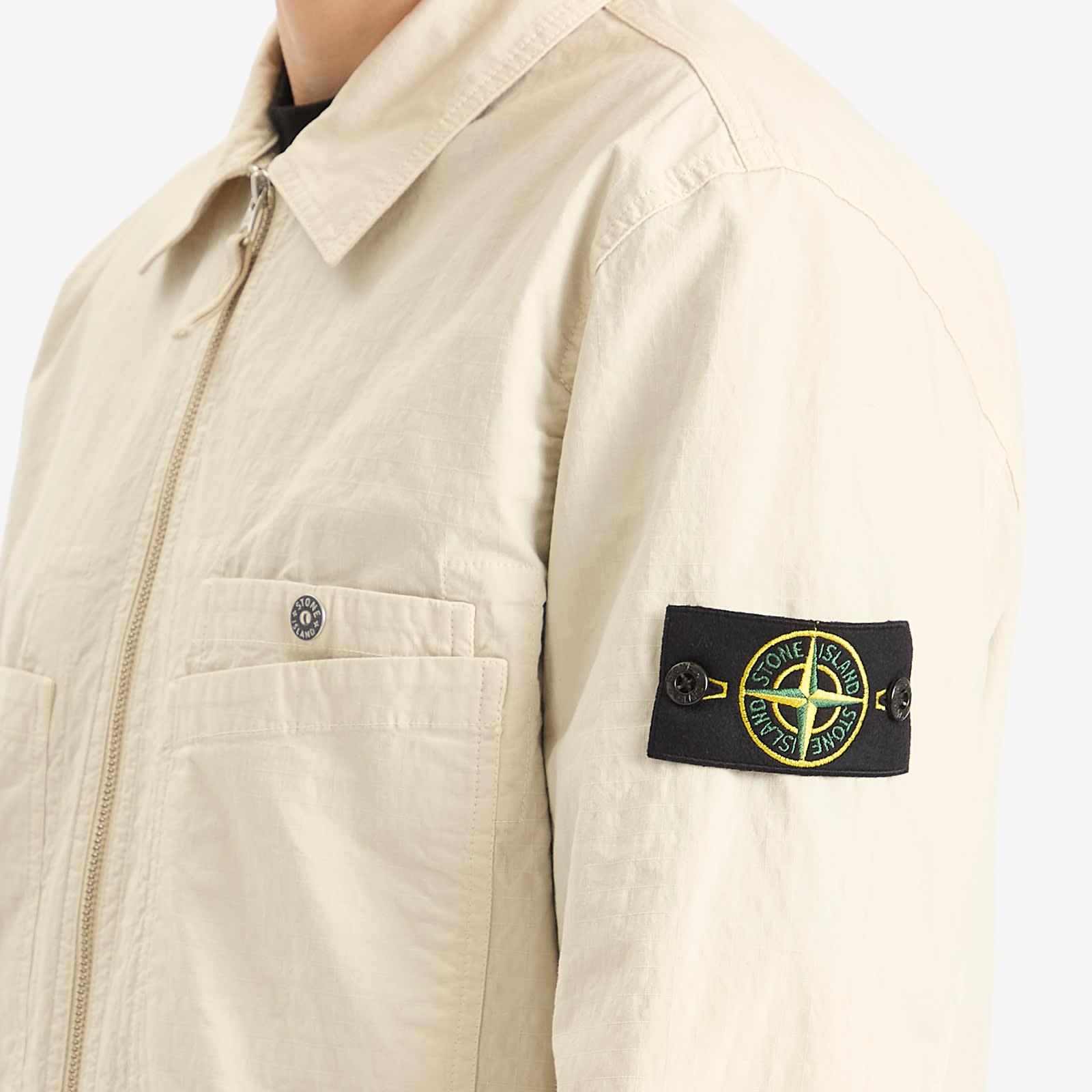 Stone Island Men's Mil-Spec Stretch Ripstop-TC Shirt Jacket