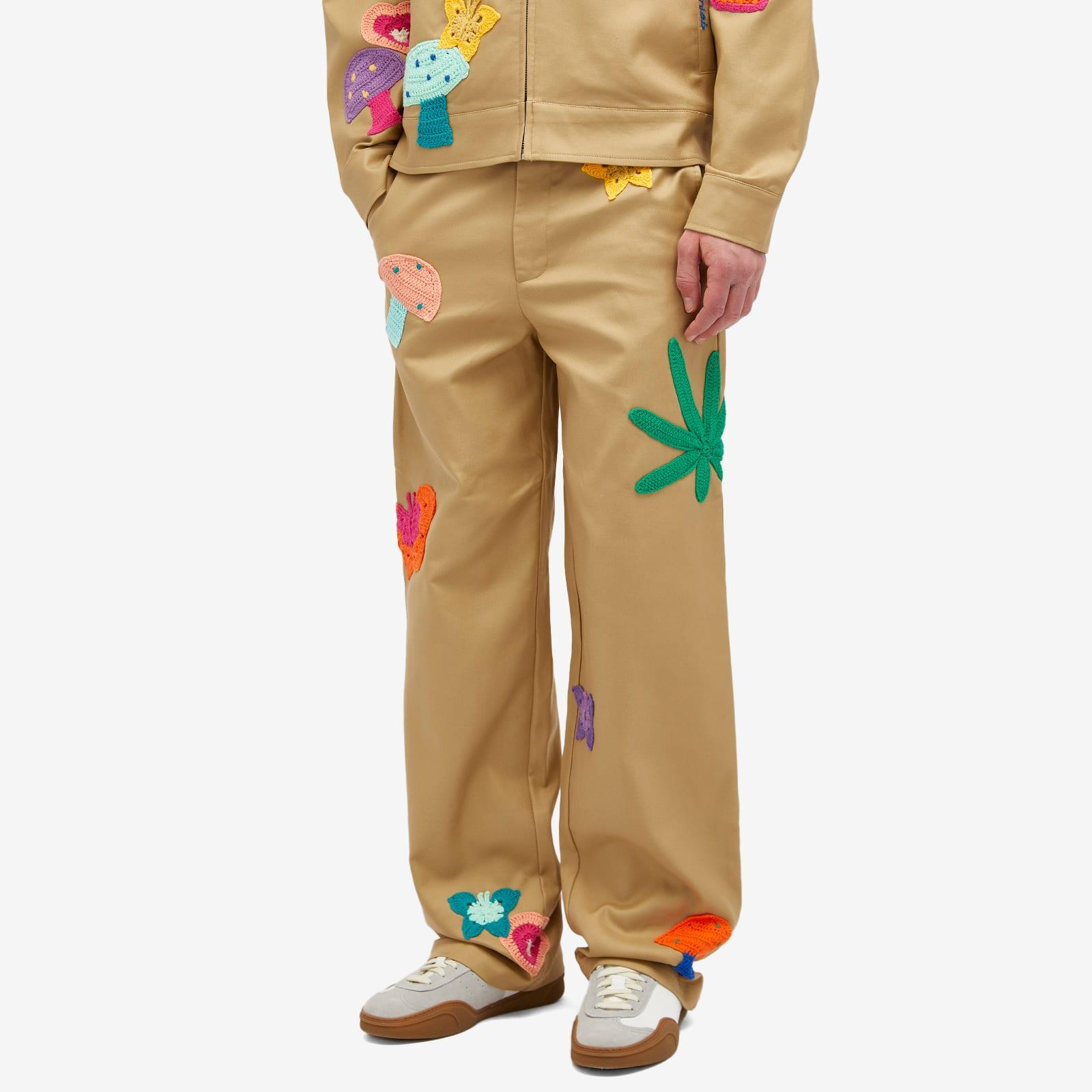 Nahmias Men's Patchwork Worker Pants Sand