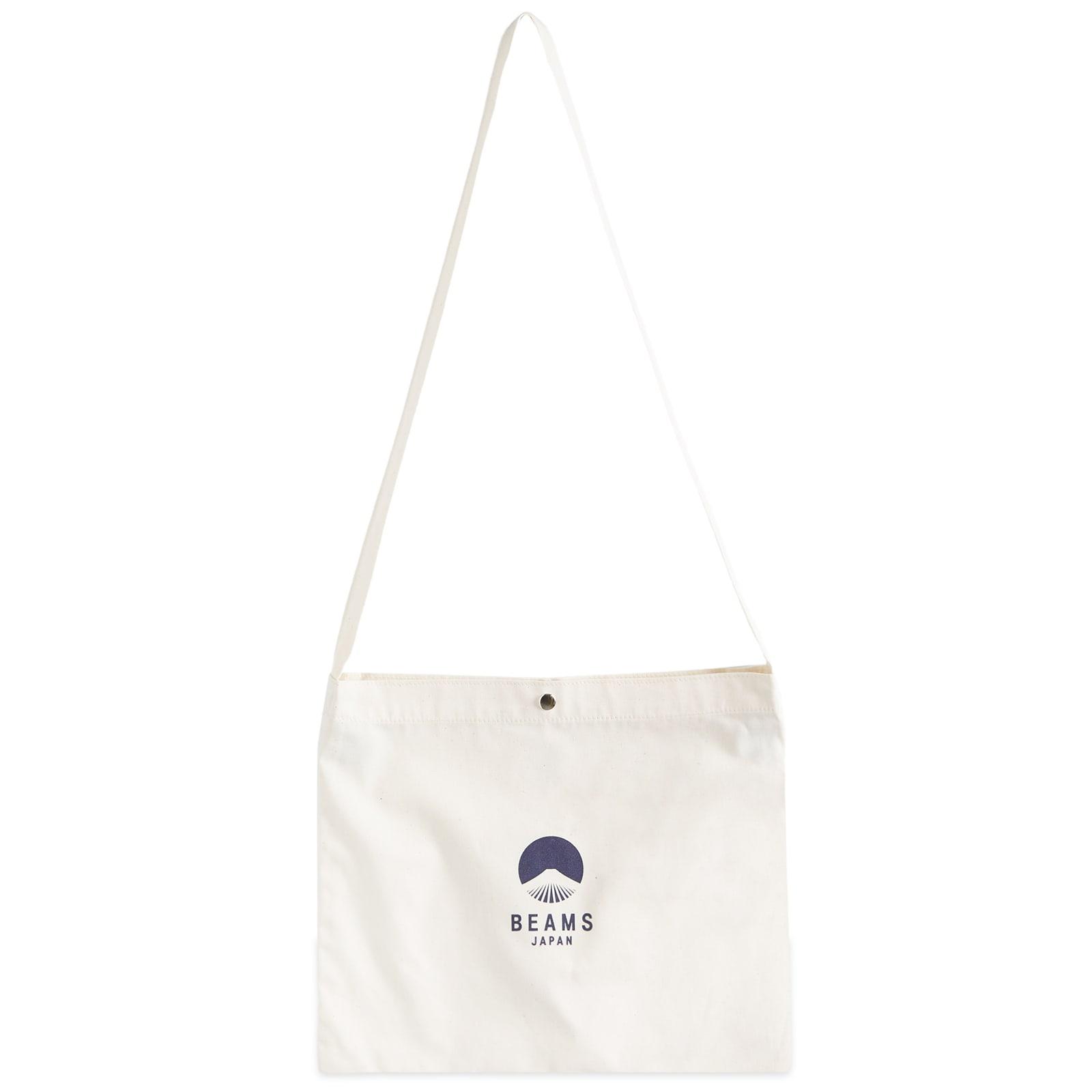 BEAMS JAPAN Shoulder Bag Natural/Blue