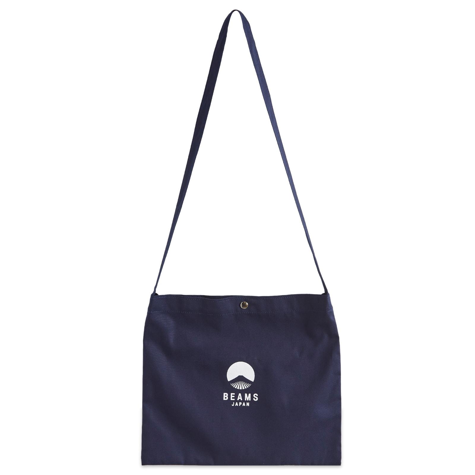 BEAMS JAPAN Shoulder Bag Navy/White