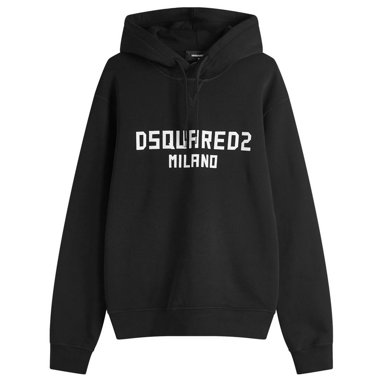 Dsquared2 Men's Cool Fit Hoodie Black/White Print