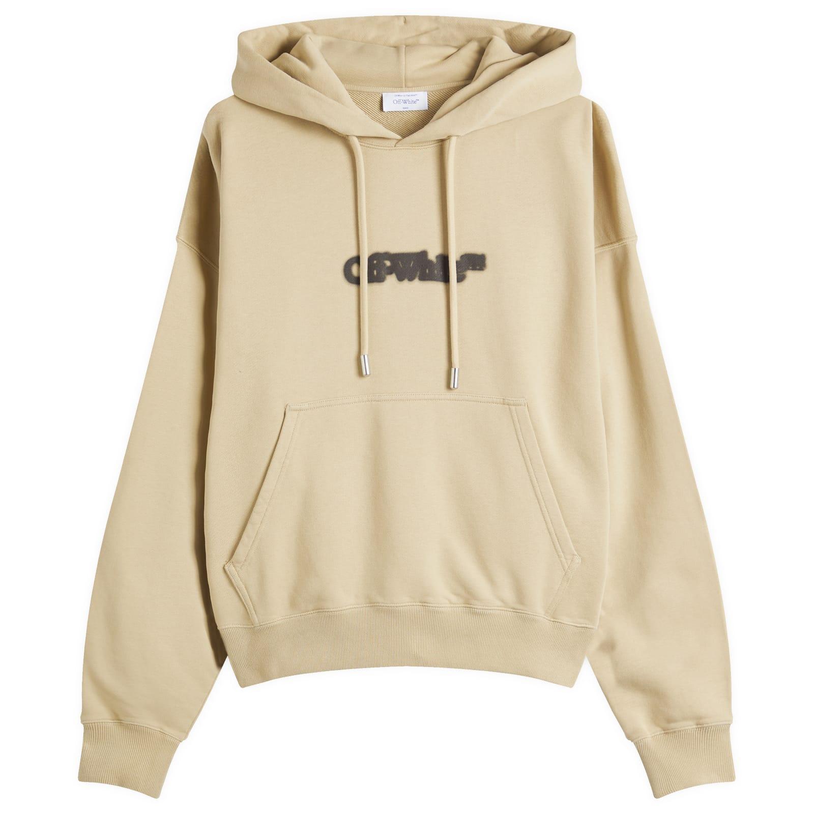 Off-White Men's Spray Arrow Skate Hoodie Crème Brulee