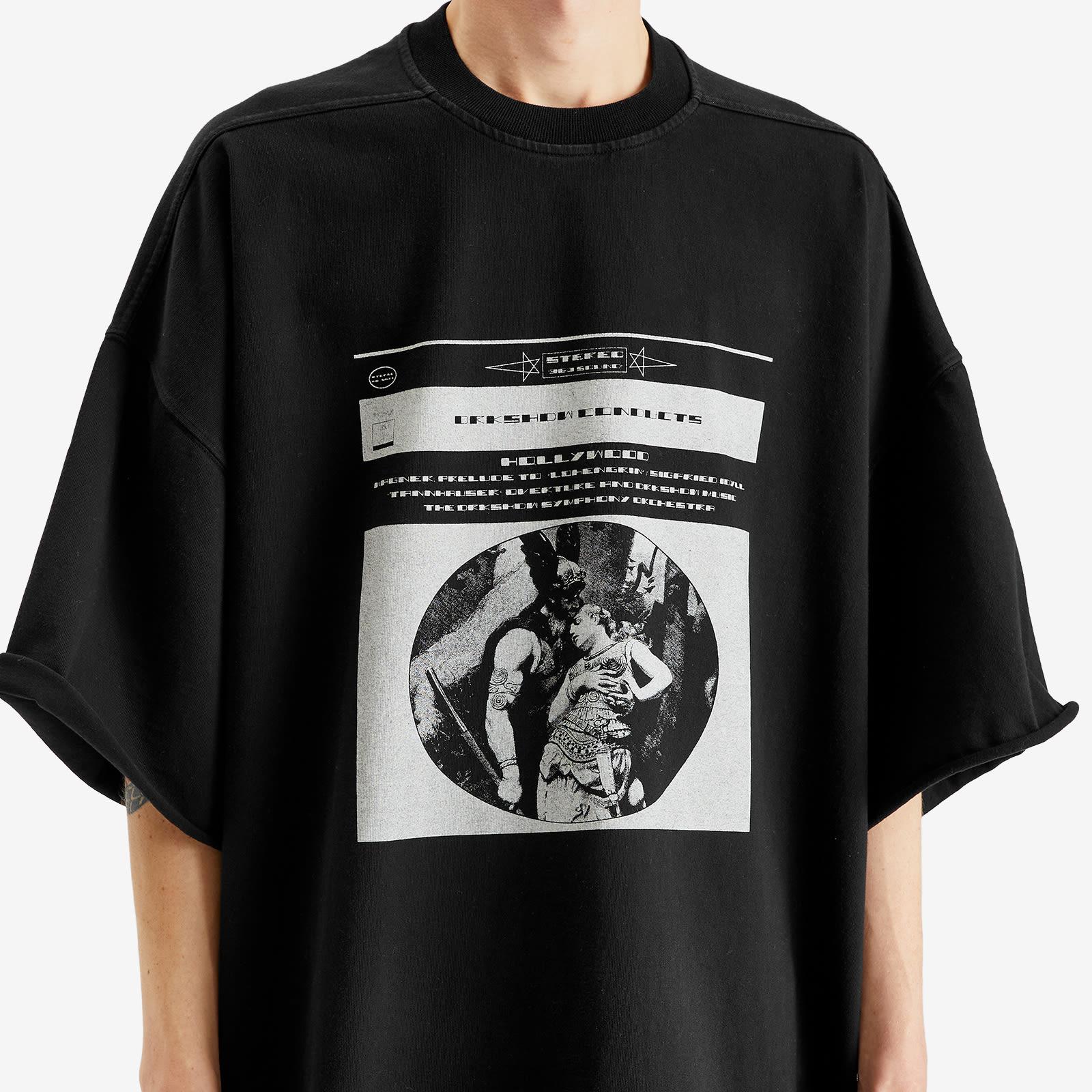 Rick Owens DRKSHDW Men's Tommy T-Shirt Black/Milk