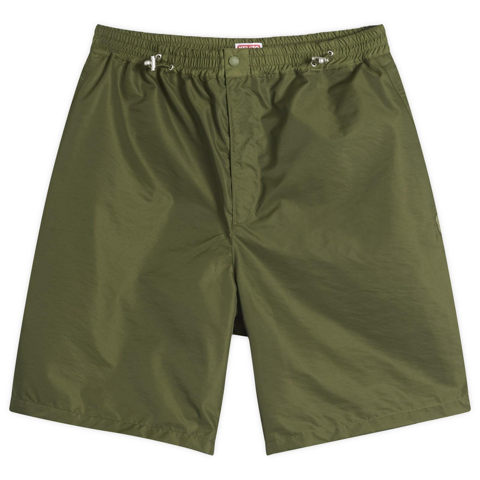 Kenzo Men's Boke Flower 2.0 Technical Shorts Khaki