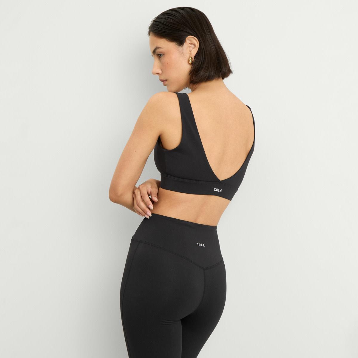 TALA Women's DayFlex Wrap Flared Yoga Pants '30 Shadow Black