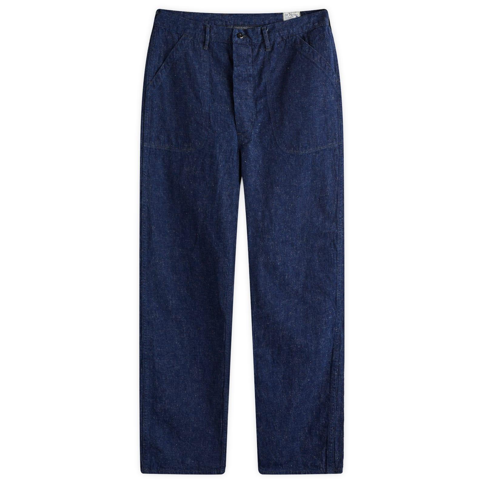 orSlow Men's US Navy Utility Pants One Wash