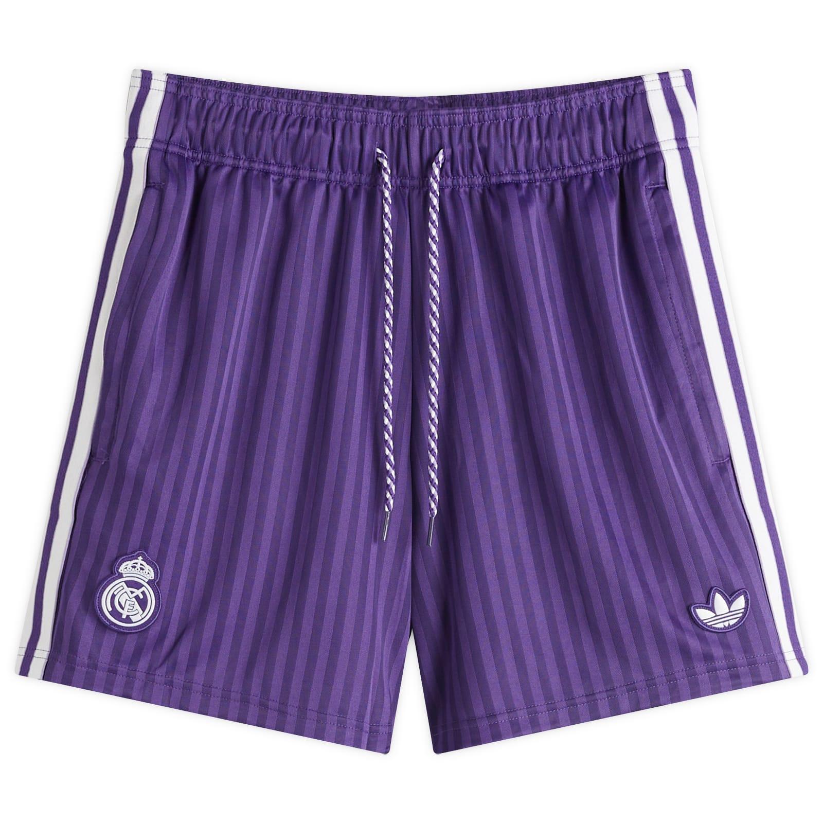 Adidas Men's Real Madrid Icon Shorts Unity Purple