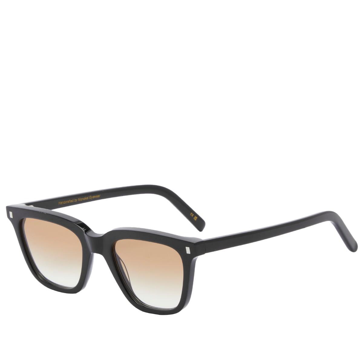 Monokel Men's Robotnik Sunglasses Black/Brown Gradient