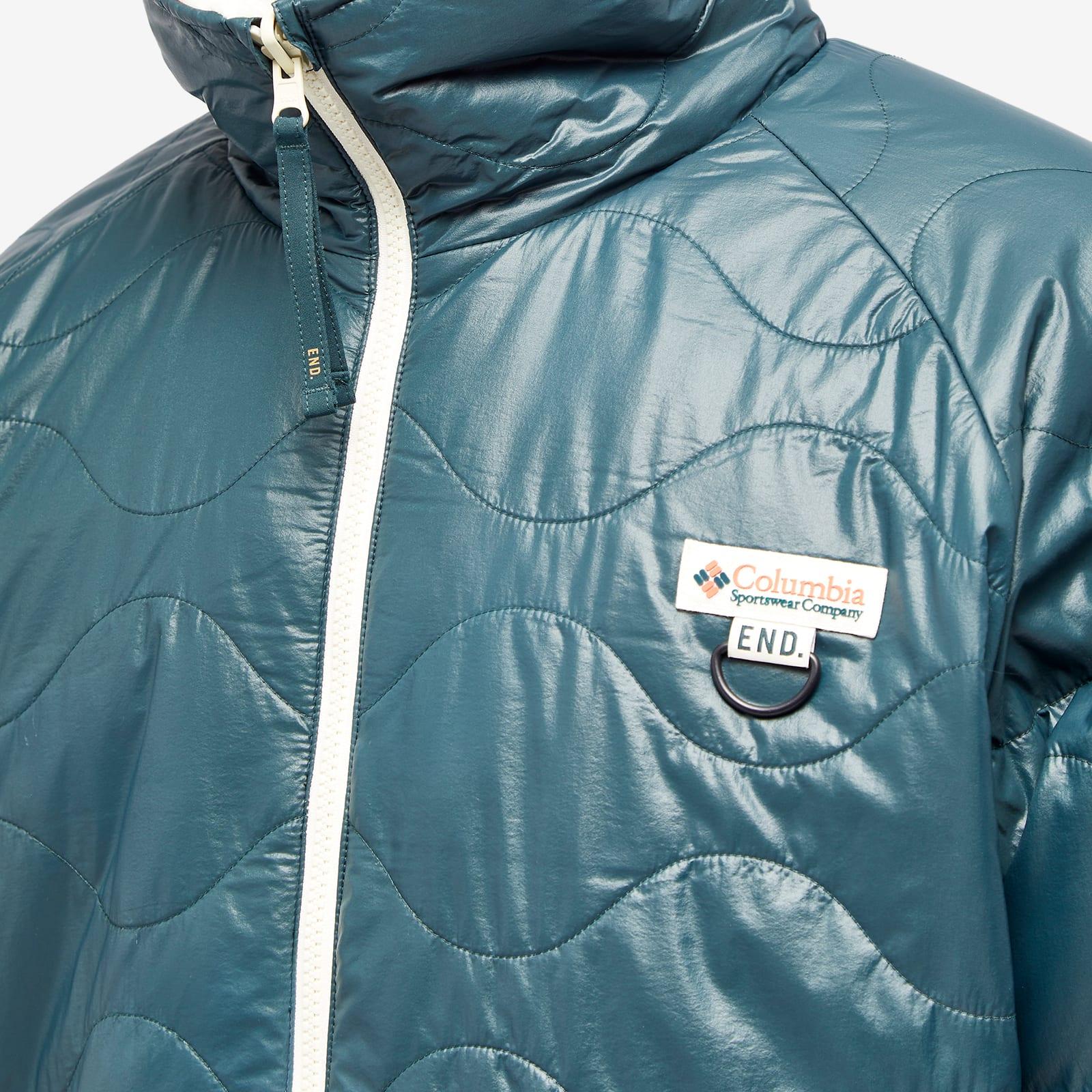END. x Columbia 'Douglas Fir' Reversible Fleece Jacket Signal Red