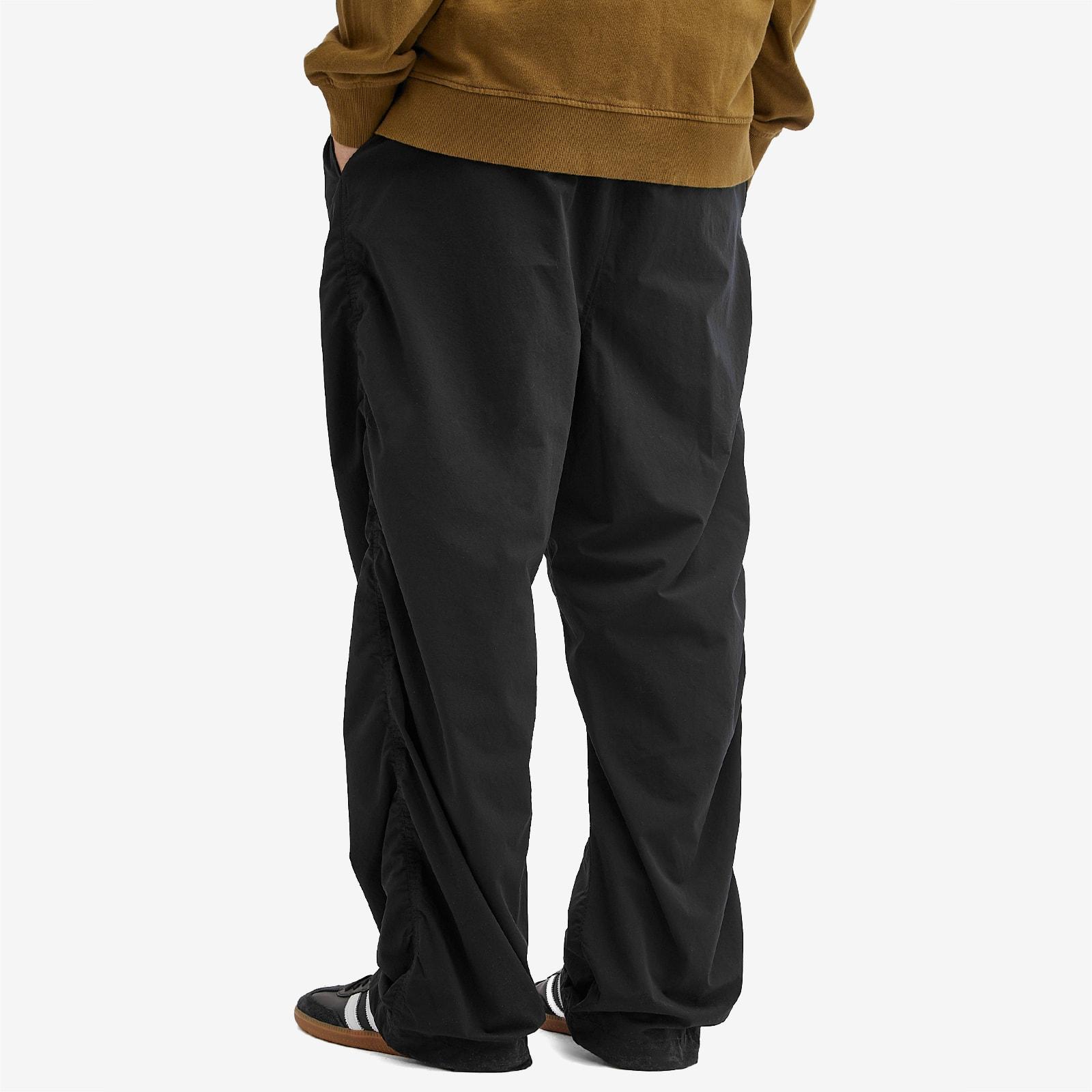 BEAMS Men's Puckering Easy Trousers Black