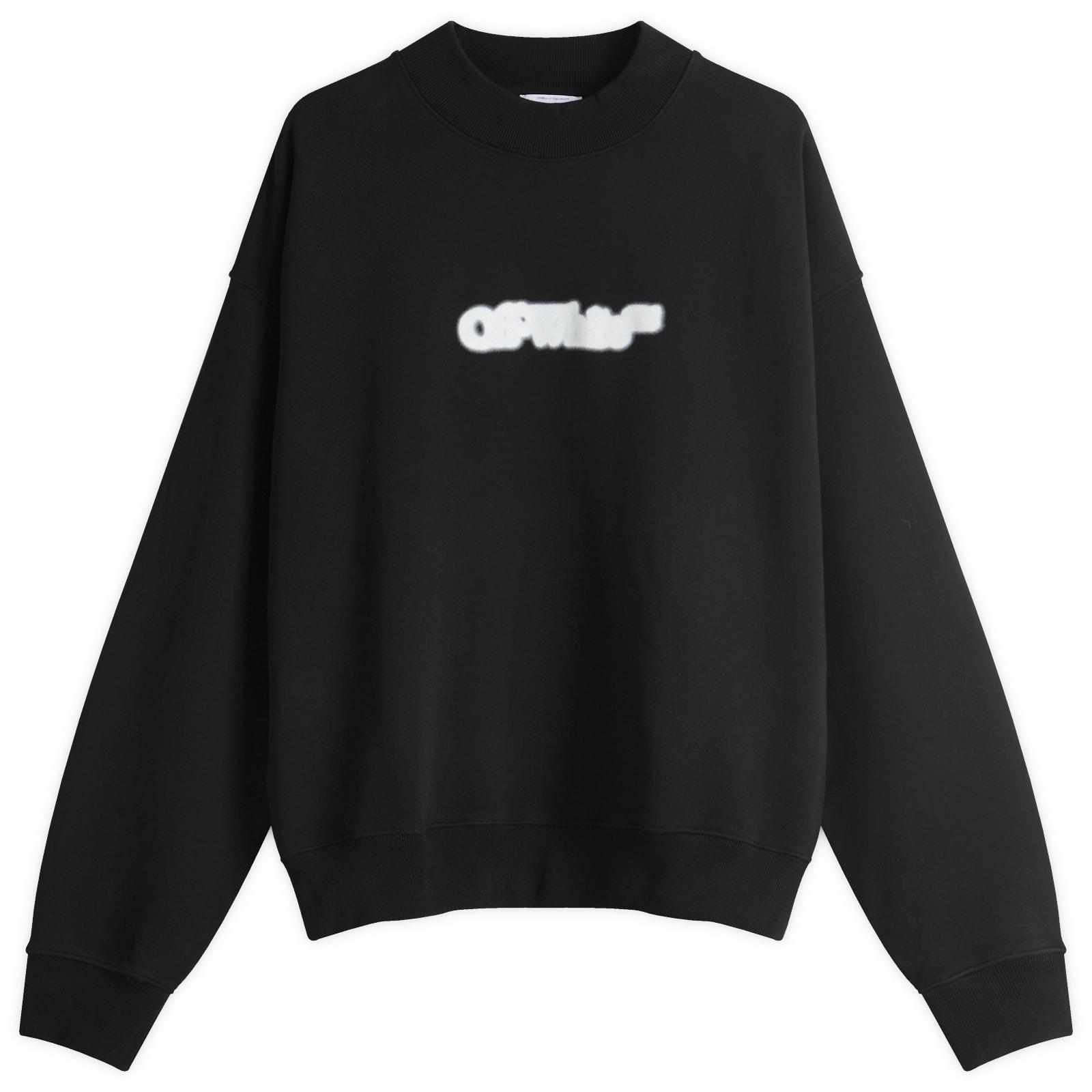 Off-White Men's Spray Arrow Skate Crew Sweat Black/White