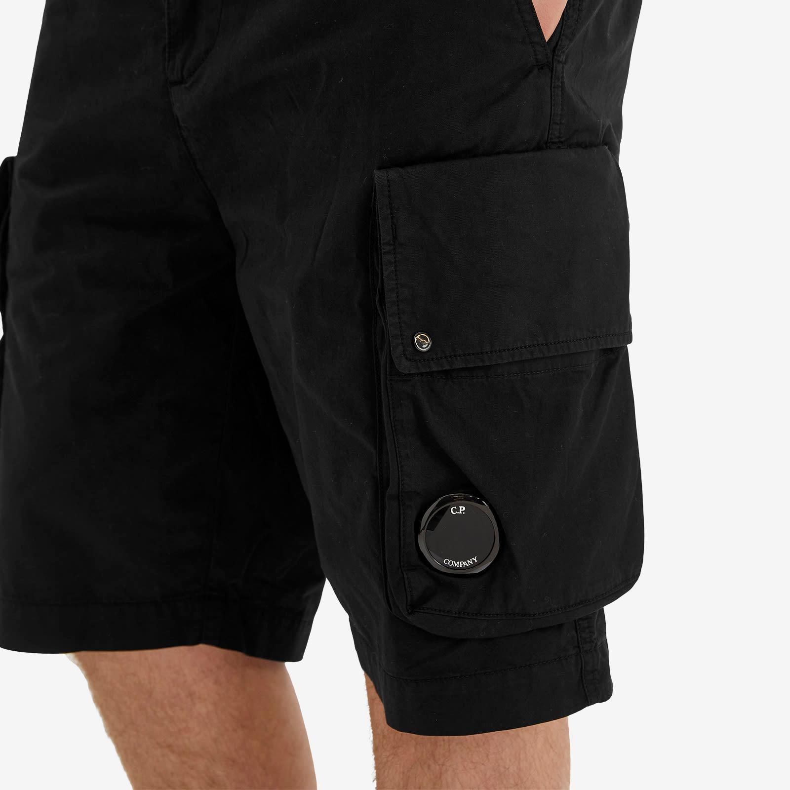 C.P. Company Men's Multi Pocket Cargo Shorts Black