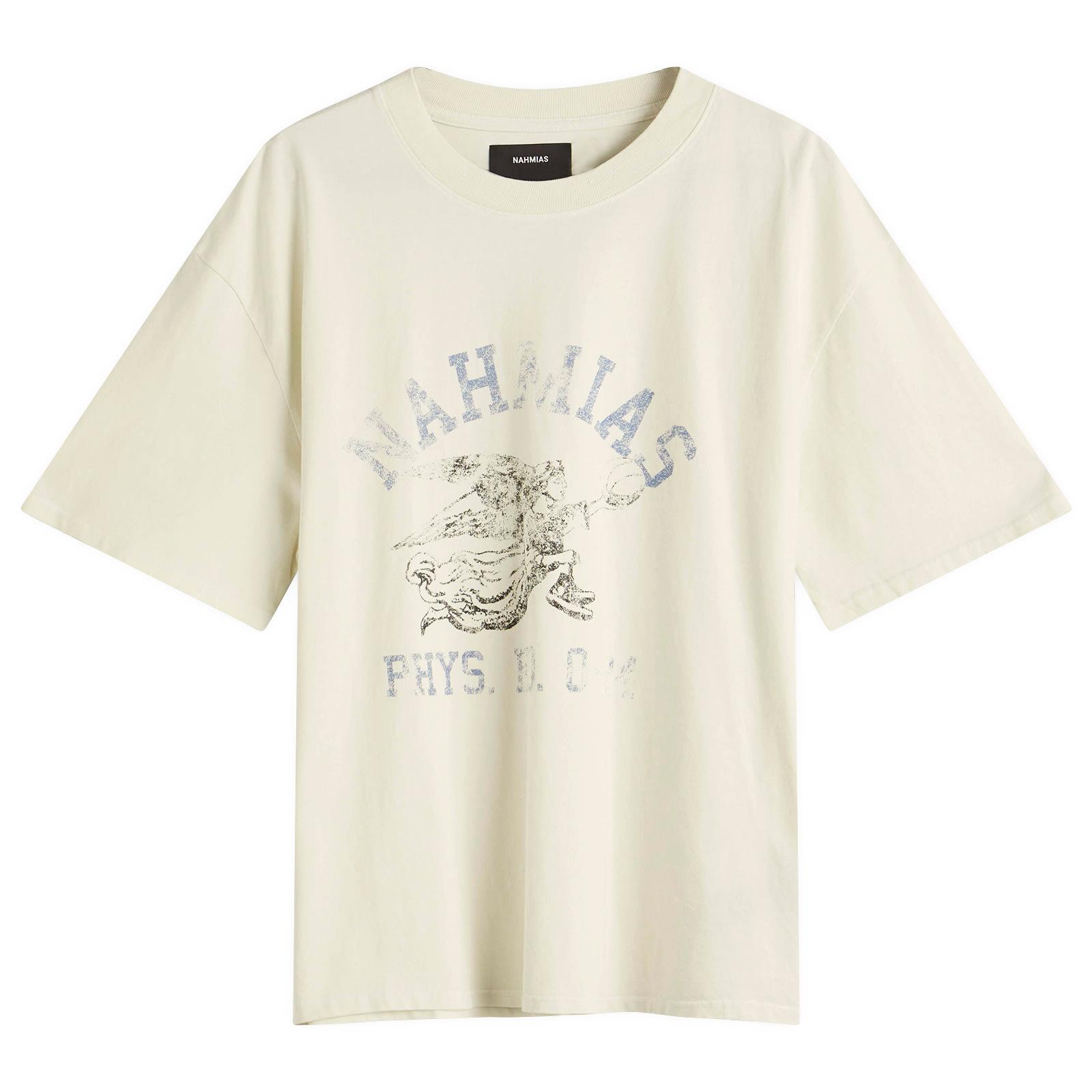 Nahmias Men's Phys. Ed. Boxy T-Shirt Egg White Jersey