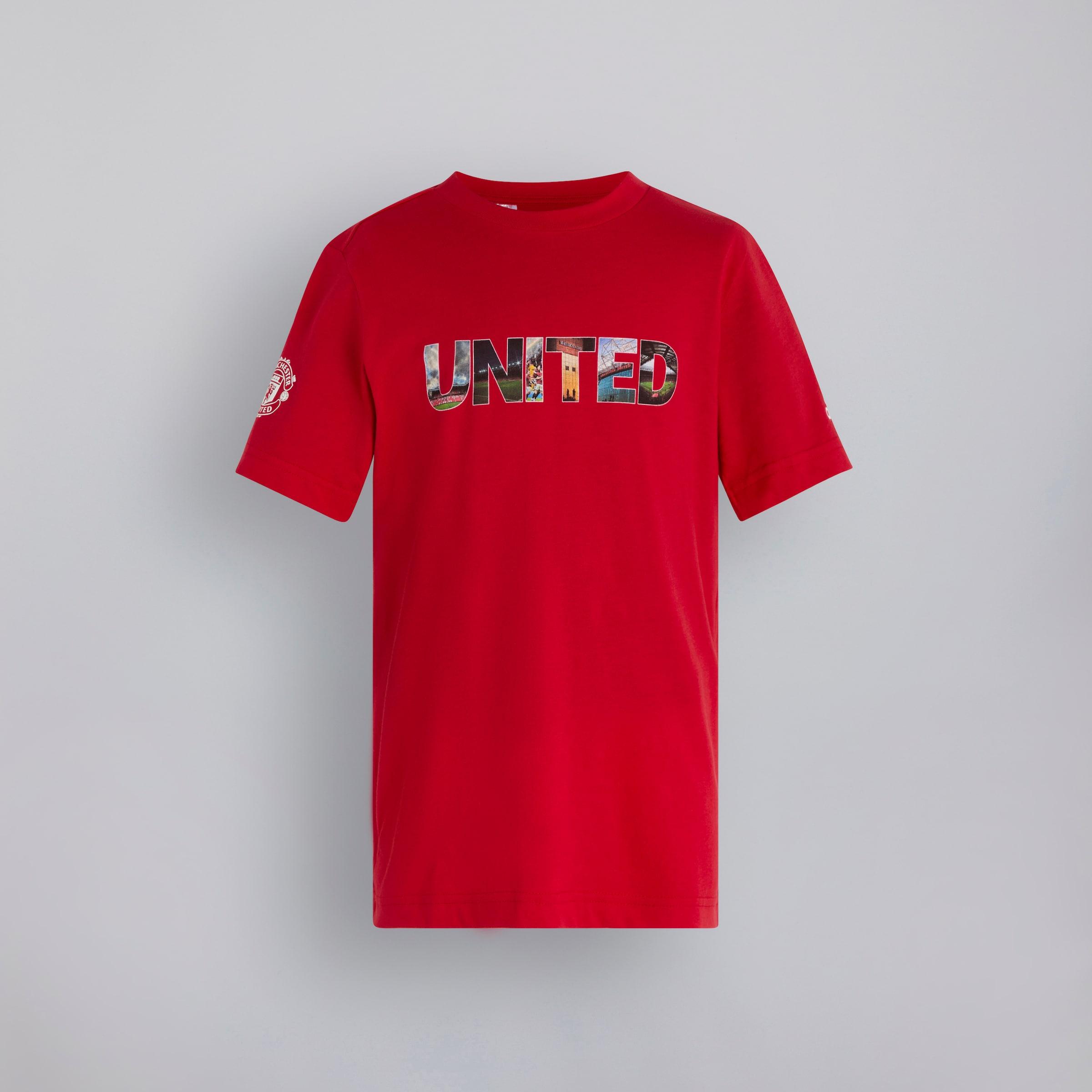 Manchester United Photographic Font T-Shirt Red