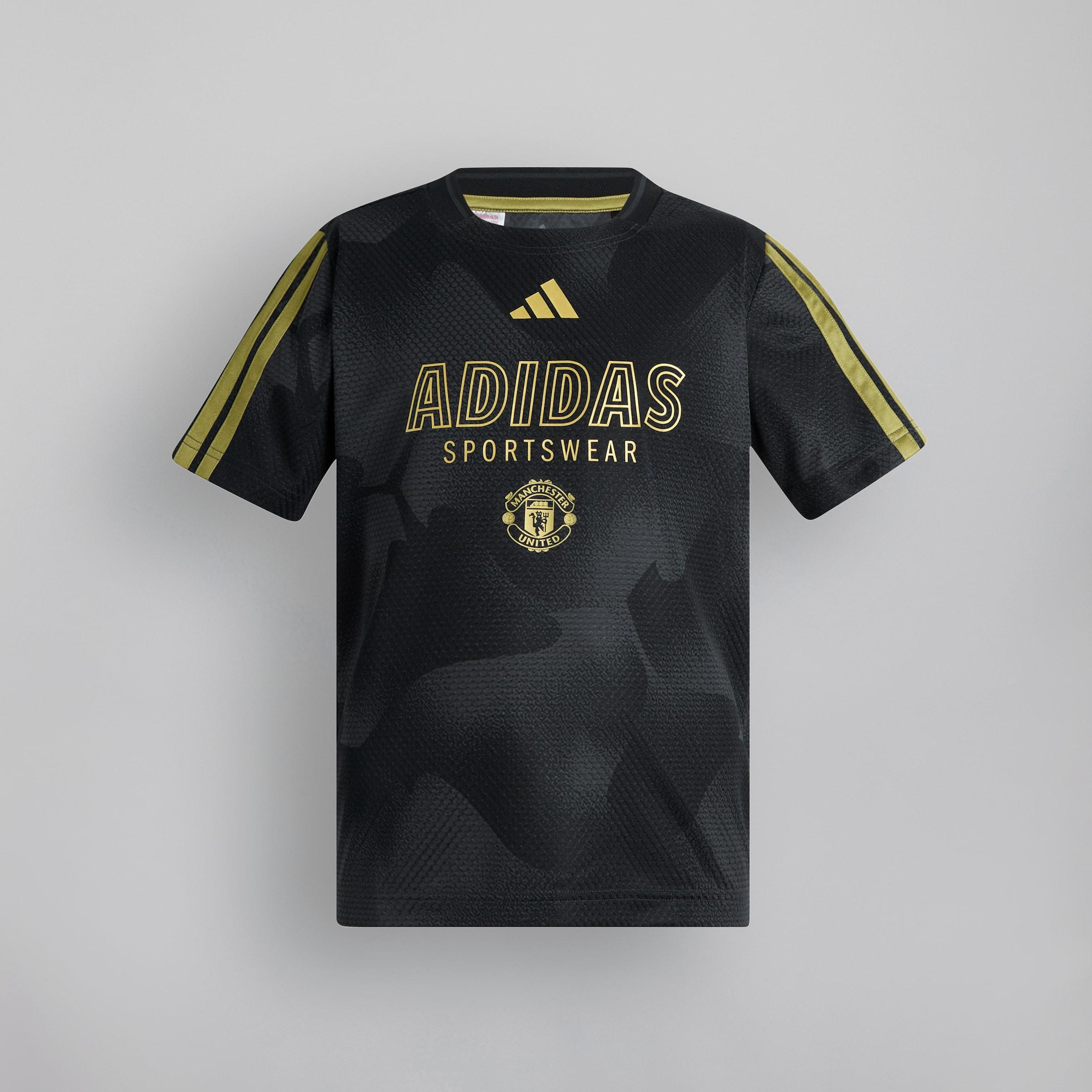 Manchester United x adidas Kids House of Tiro Cargo T-Shirt Black