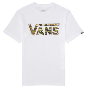Vans  BY VANS CLASSIC LOGO FILL  boys's Children's T shirt in White
