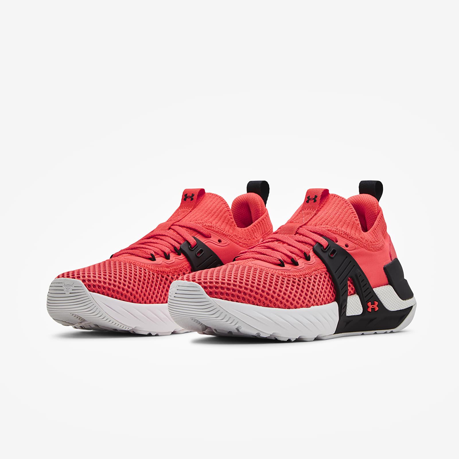 Under Armour Project Rock 4 Red Womens Trainers