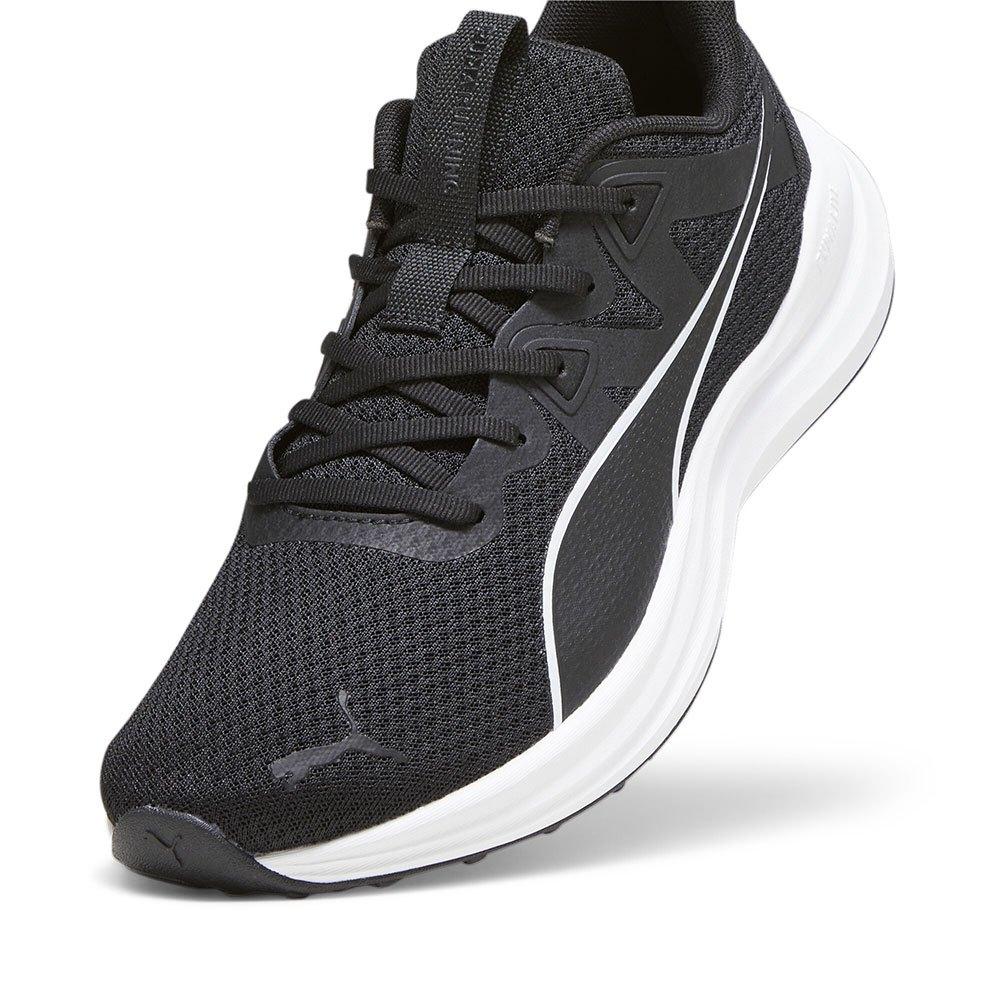 Men's Puma Reflect Light Running Shoes - Black/White