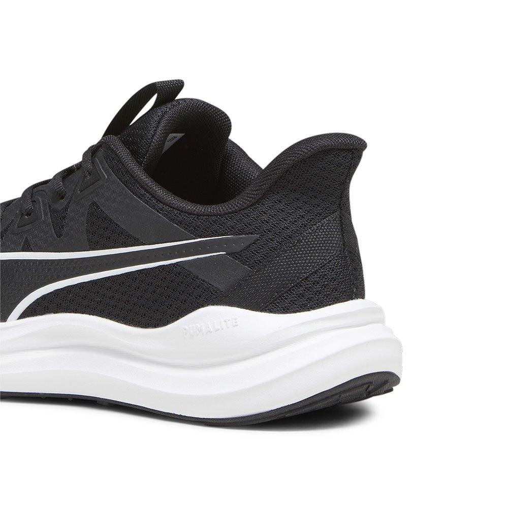 Men's Puma Reflect Light Running Shoes - Black/White