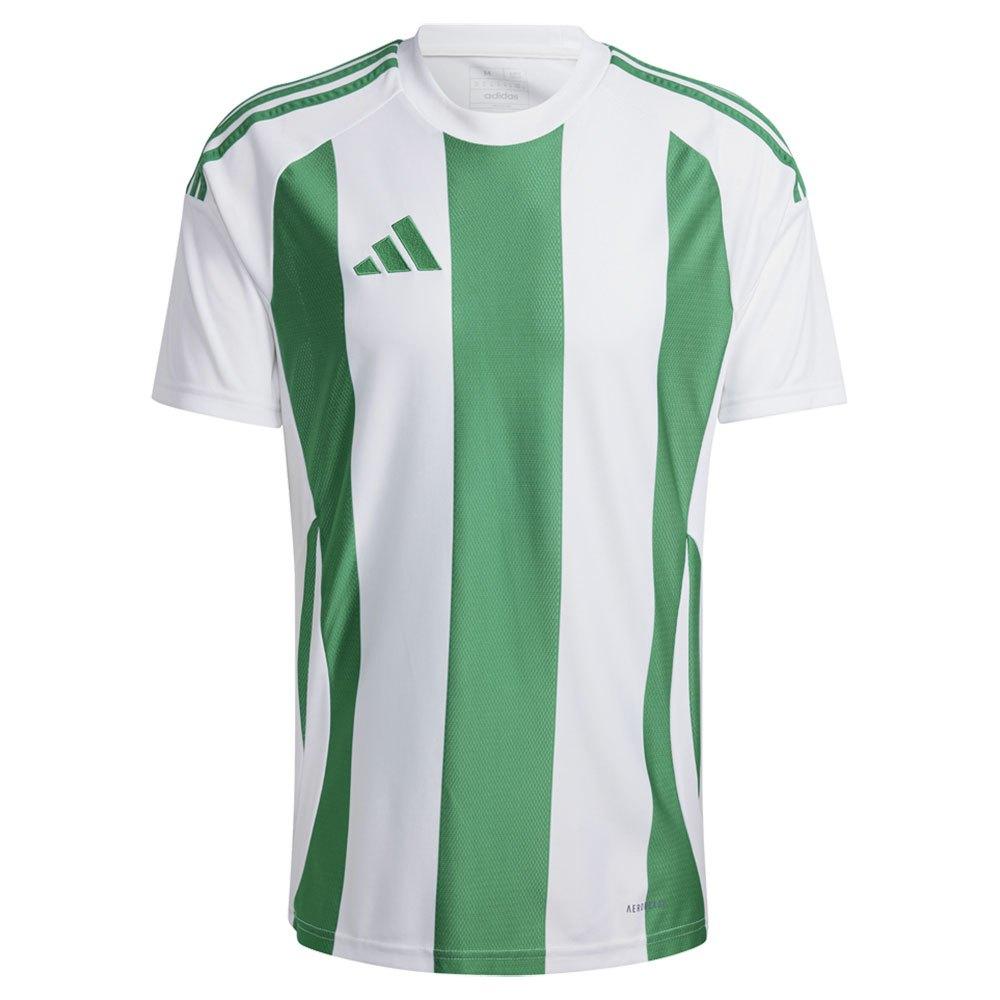 Adidas Playershirt Striped 24 - ['White', 'Green']