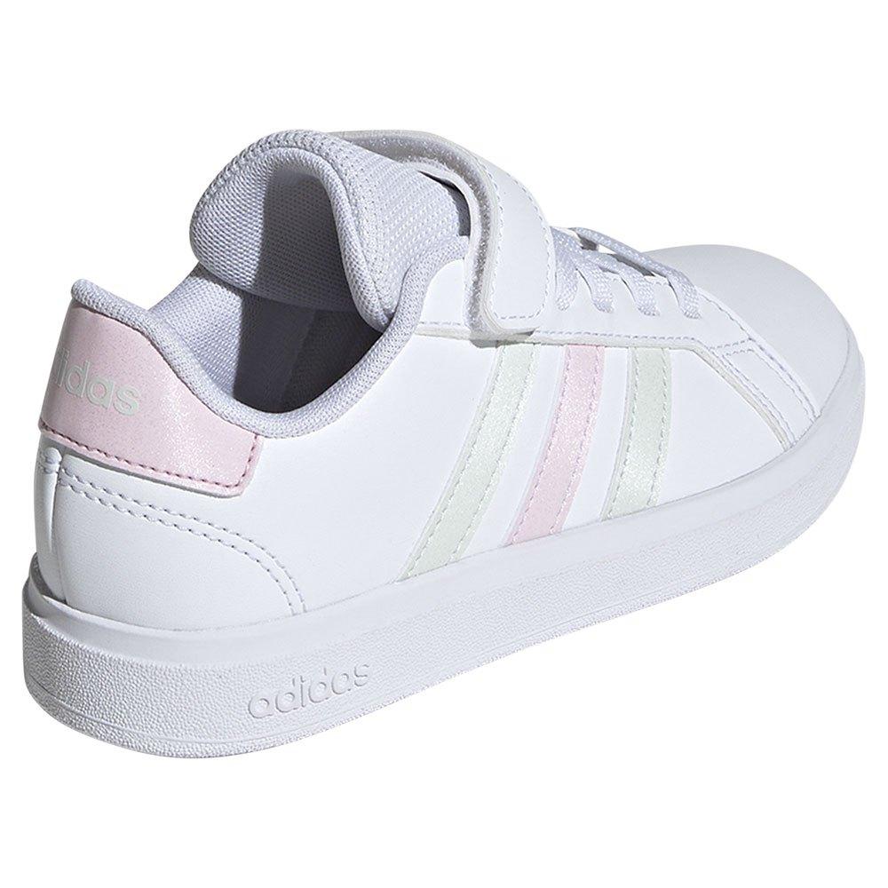 adidas  GRAND COURT 2.0 EL C  girls's Children's Shoes (Trainers) in White