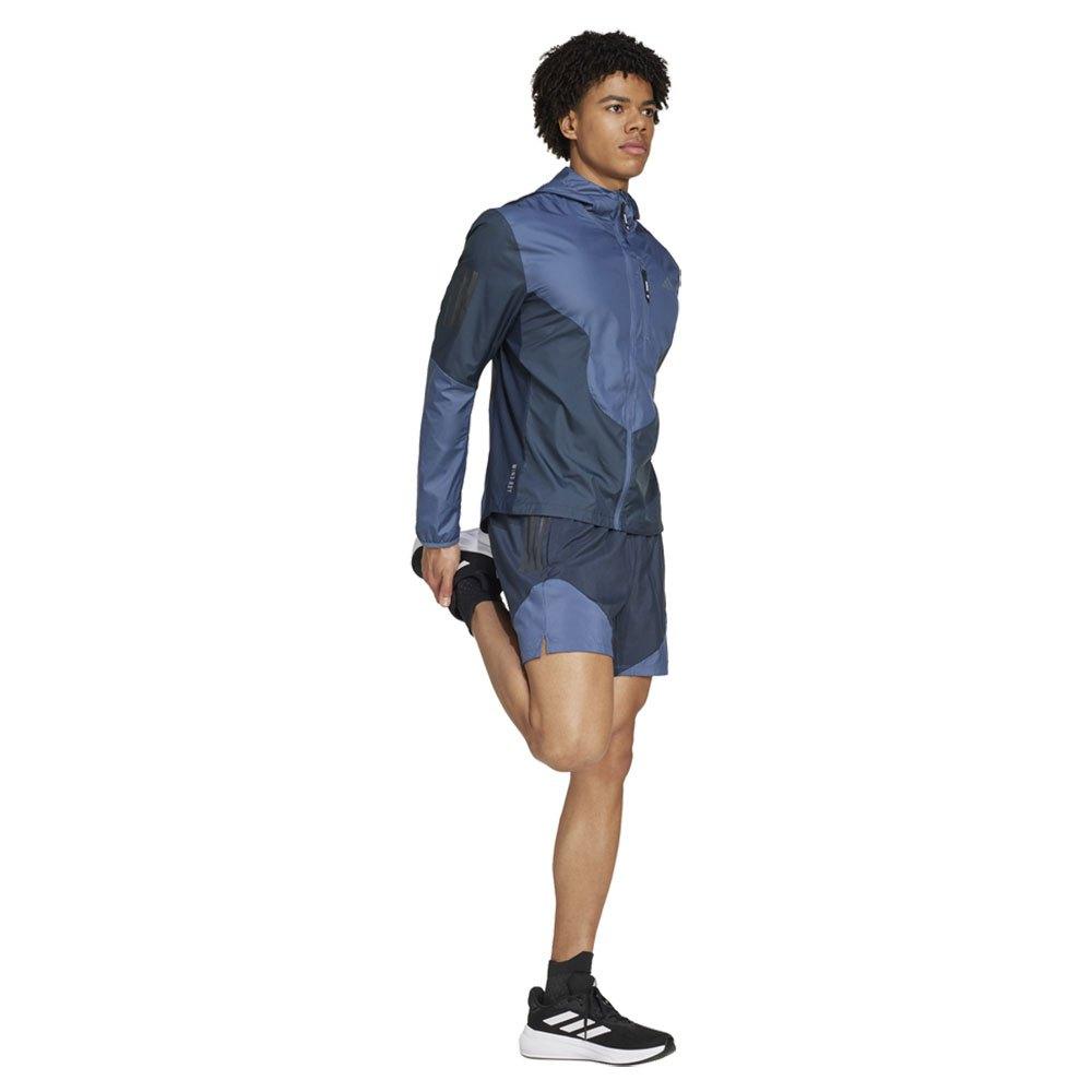 adidas Own The Run Colour Block Short - Blue - Size 2XL - Blue