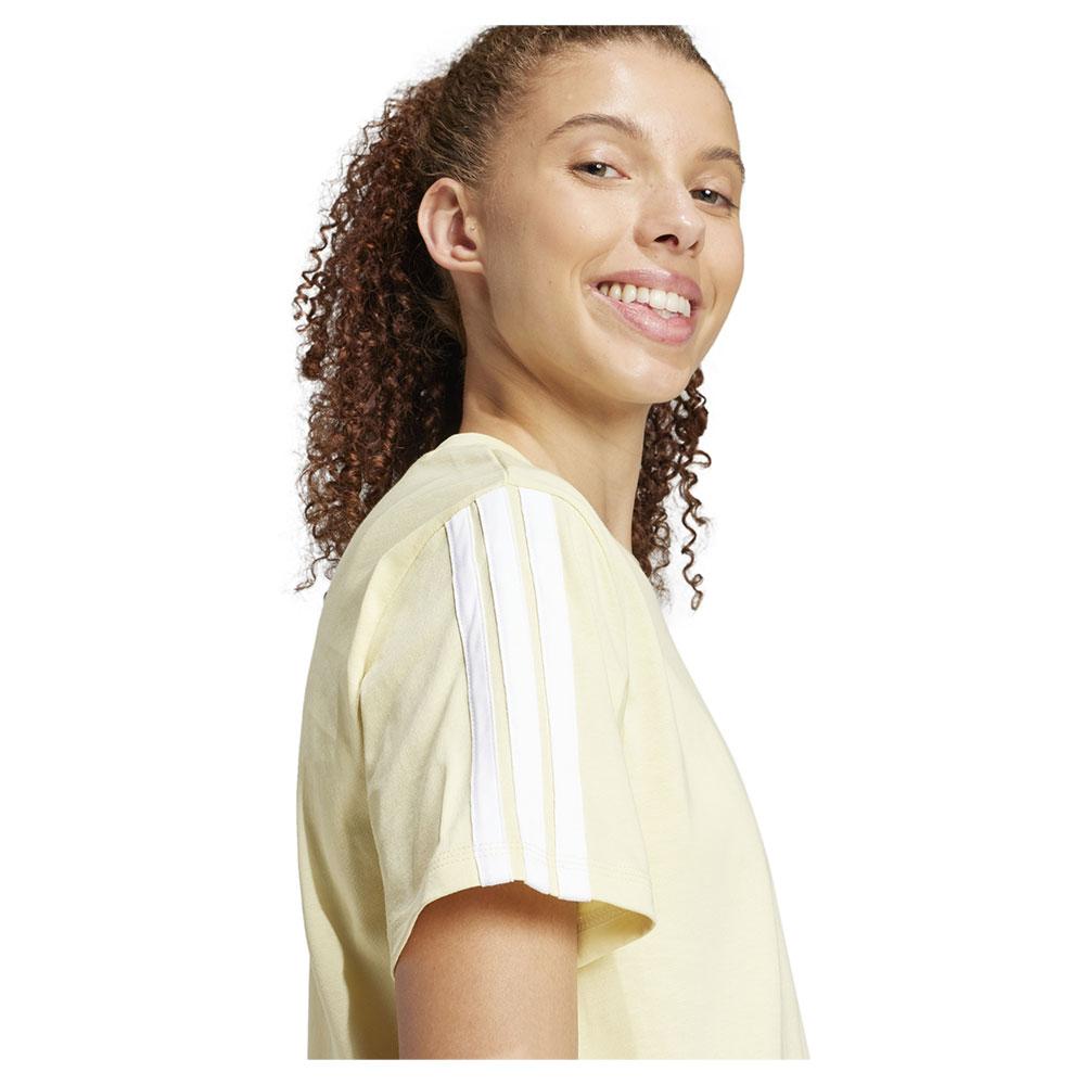Adidas Essentials 3 Stripes Cotton Short Sleeve T-shirt