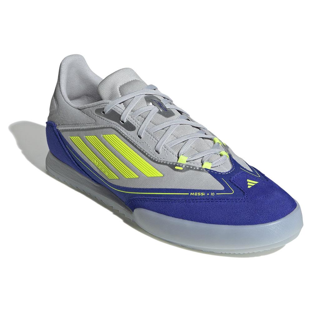 Adidas F50 Messi Freestyle In La Vida Rapida - Silver Metallic/Solar Yellow/Lucid Blue - ['Silver']