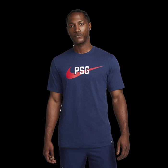 Nike - PSG Swoosh T-Shirt Blu Navy Official 2023 / 24