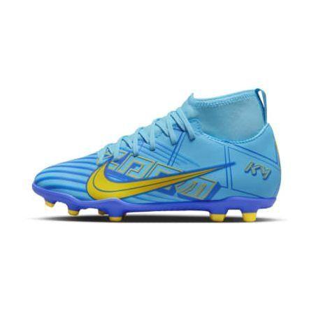 Nike Mens Junior Superfly 9 Club Km Fg/Mg Football Boots Blue