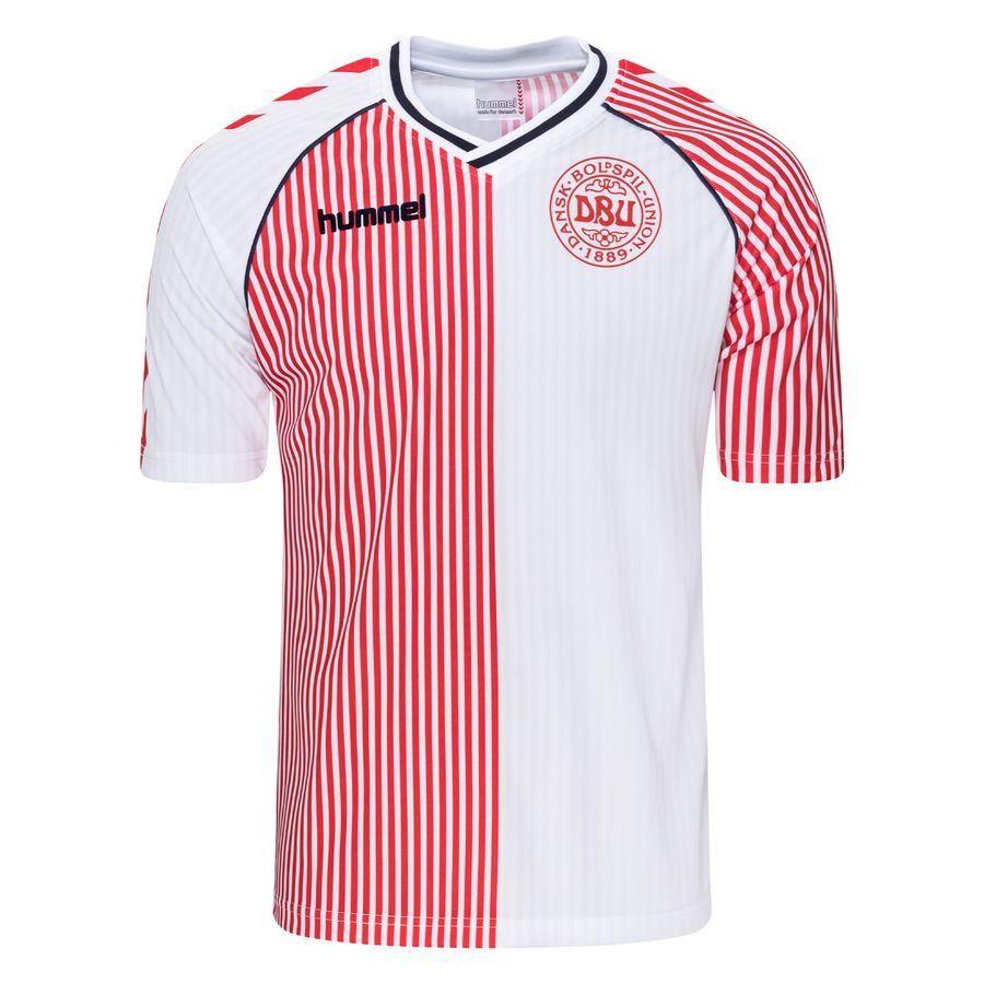 Denmark Away Shirt World Cup 1986 Limited Edition - ['White', 'Red']
