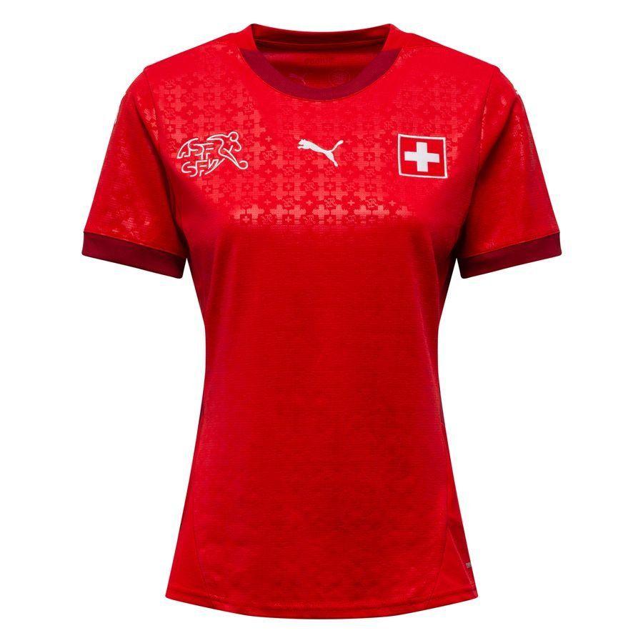 PUMA Switzerland Women's Team 2025 Home Jersey Women, Red/Dark Crimson