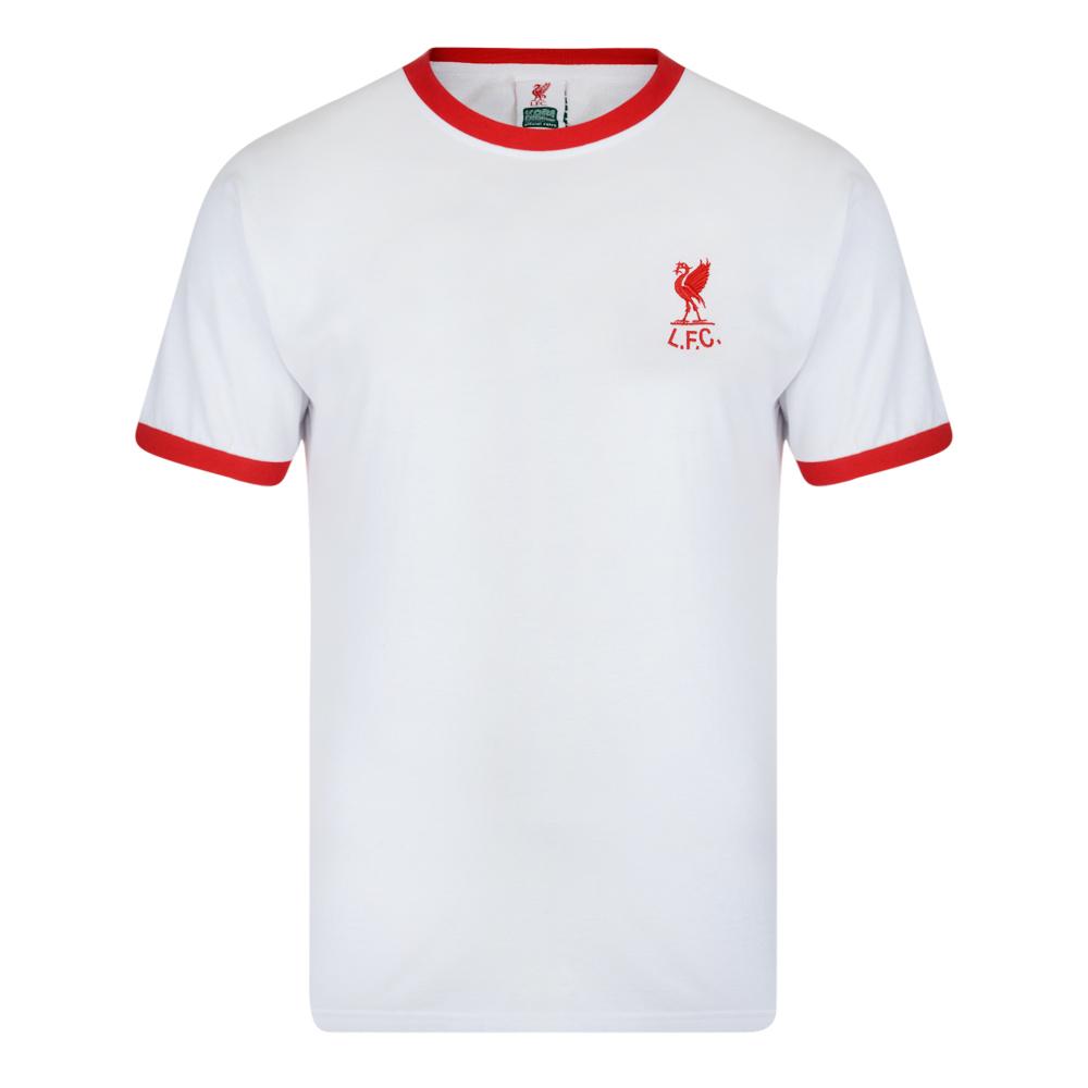 Score Draw Liverpool FC 1973 No7 Away Retro Football Shirt