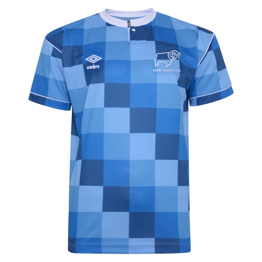 Score Draw Derby County Mens SS Away Shirt 1988/89